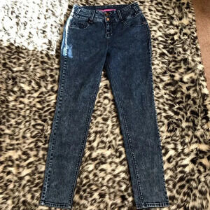 VTG Y2K Tinseltown Dark Washed Blue Low Rise Women Jeans size 9